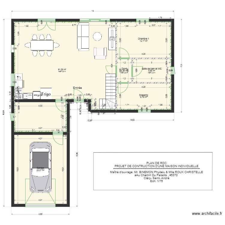 ETAGE. Plan de 0 pièce et 0 m2