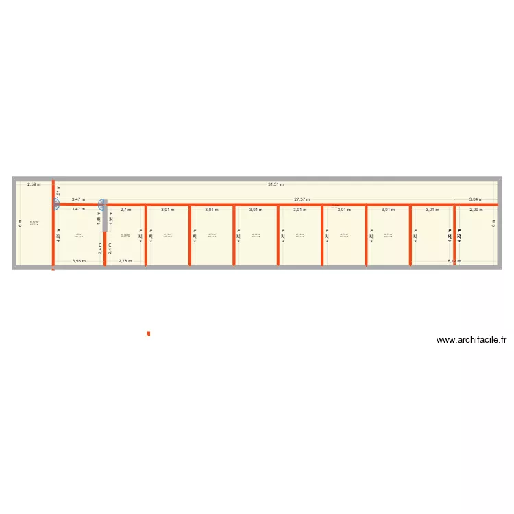 &eacute;table. Plan de 