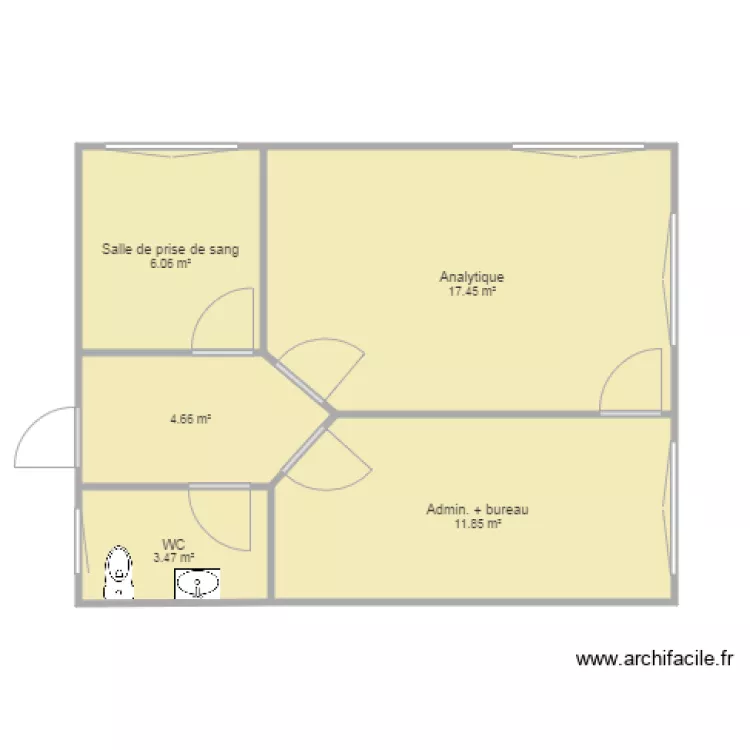 Laboratoire. Plan de 