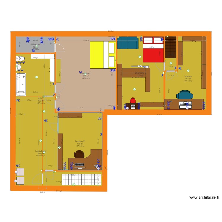 HAUT projet. Plan de 0 pièce et 0 m2