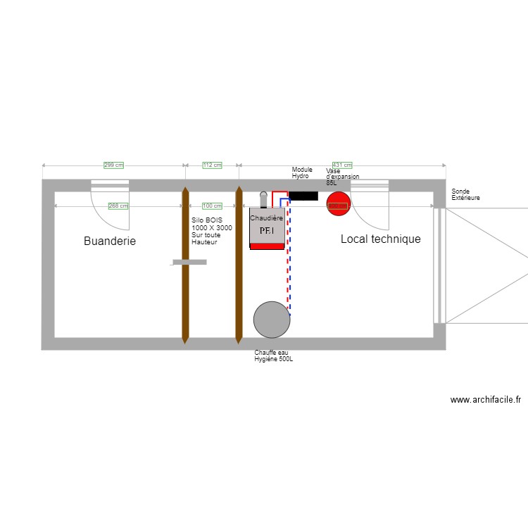 Cupillard Local technique SILO BATI. Plan de 0 pièce et 0 m2