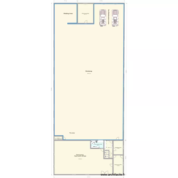 Workshop XL building VF. Plan de Workshop XL building VF. Plan de