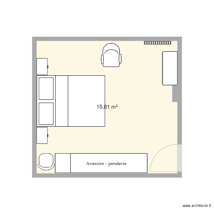 habitacionbajocampillos. Plan de 1 pièce et 16 m2