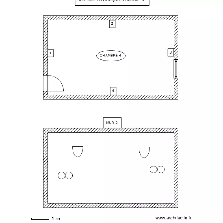 SCHEMAS ELECTRIQUES CHAMBRE 4. Plan de SCHEMAS ELECTRIQUES CHAMBRE 4. Plan de