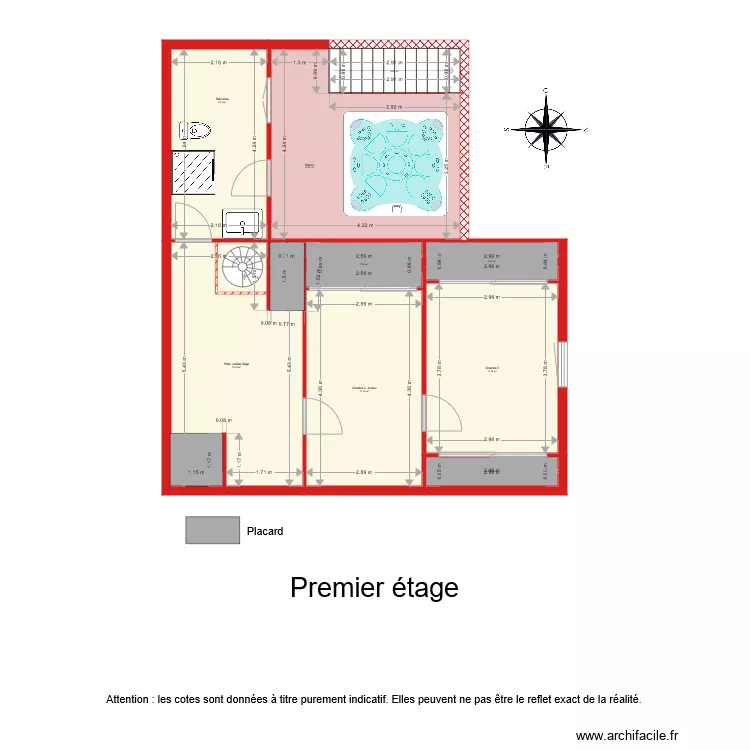 BI 1335 DELACROIX PREMIER ETAGE. Plan de 