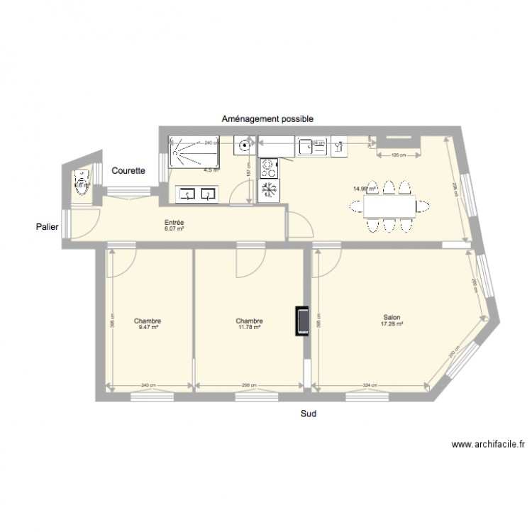 54 CHO 2EME ETAGE. Plan de 0 pièce et 0 m2