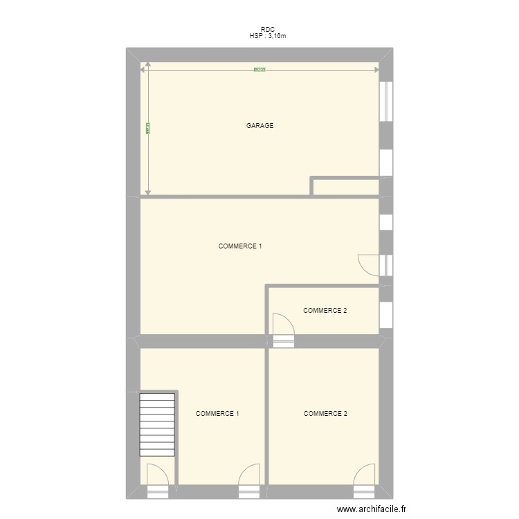 OCHER - BUIS RDC. Plan de 0 pièce et 0 m2
