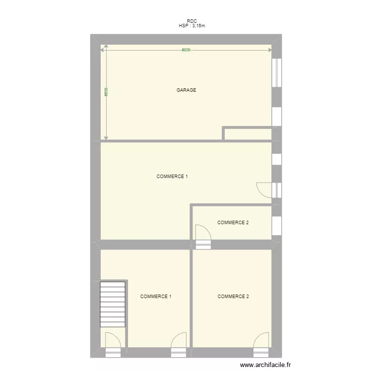 OCHER - BUIS RDC. Plan de 