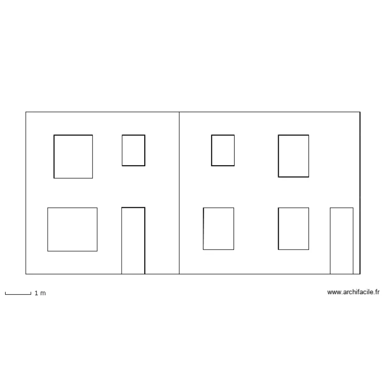 Future facade avant vierge. Plan de Future facade avant vierge. Plan de