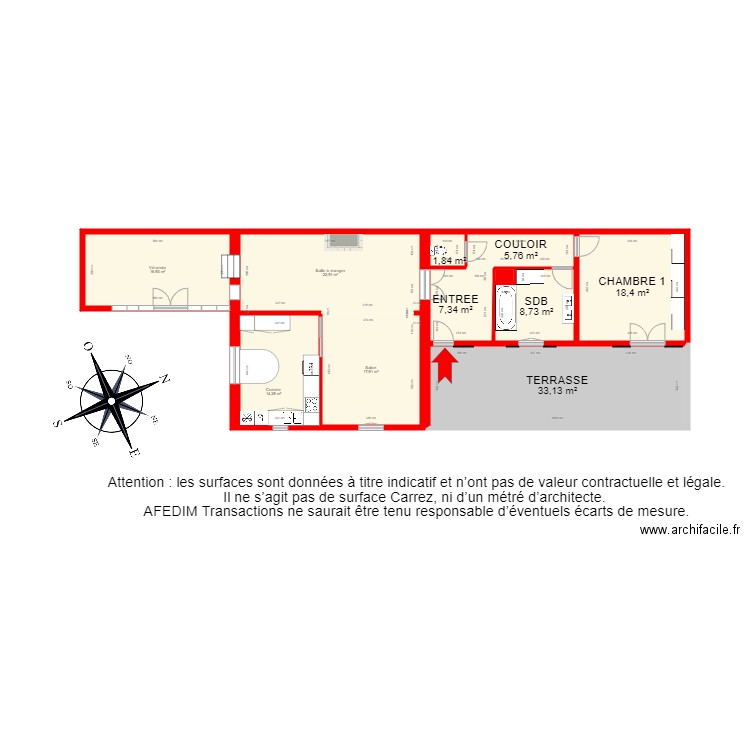 BI 7086 RDC. Plan de 0 pièce et 0 m2