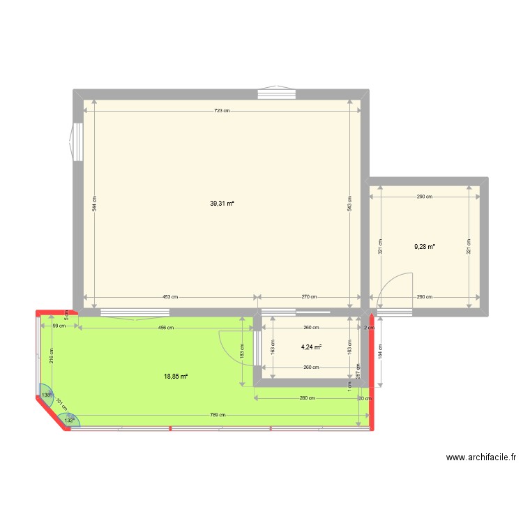 chalet projet 1. Plan de 0 pièce et 0 m2