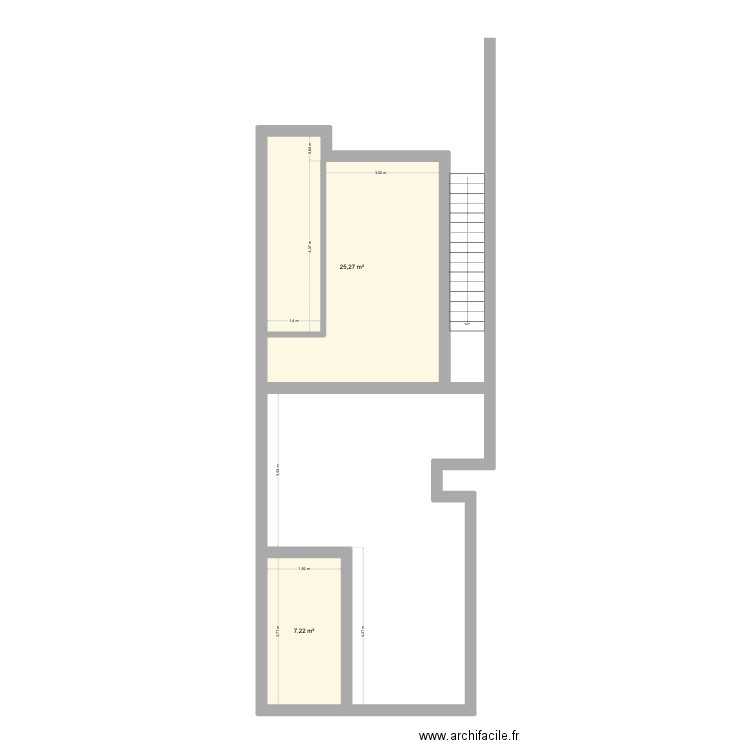ROUX 2. Plan de 2 pièces et 32 m2