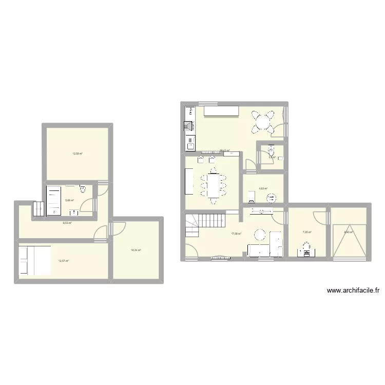 Maison MSM. Plan de 11 et 116 m² Maison MSM. Plan de 11 et 116 m²