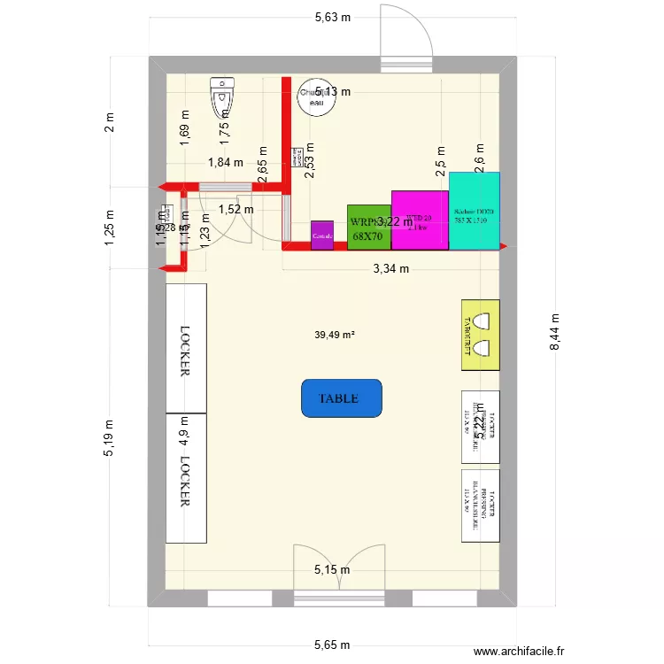 PROJET LAVERIE ME RAYMONDEAU. Plan de 