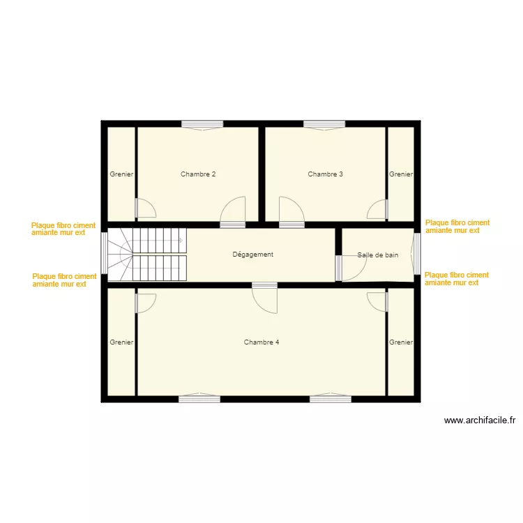 Croquis &eacute;tage KERN. Plan de 