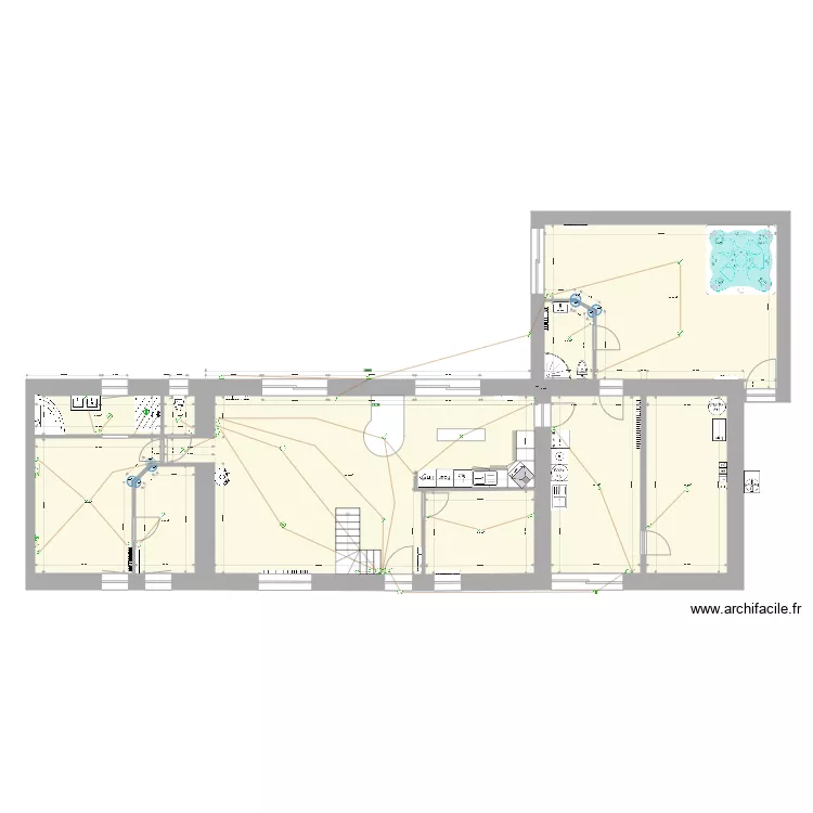 LA FERME electricite nouvel version. Plan de 