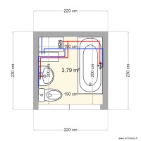 UAA schéma d'implantation baignoire