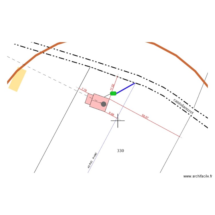 barrière. Plan de 0 pièce et 0 m2