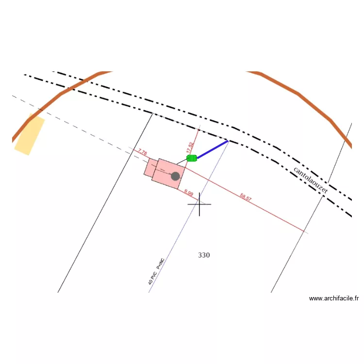 barri&egrave;re. Plan de 