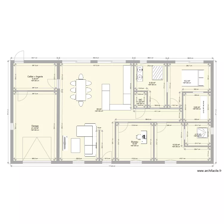 MAISON PLAIN PIED 130 M2 RE. Plan de 