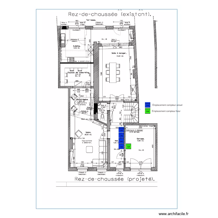St MARTIN  Emplacement elec ORES. Plan de 