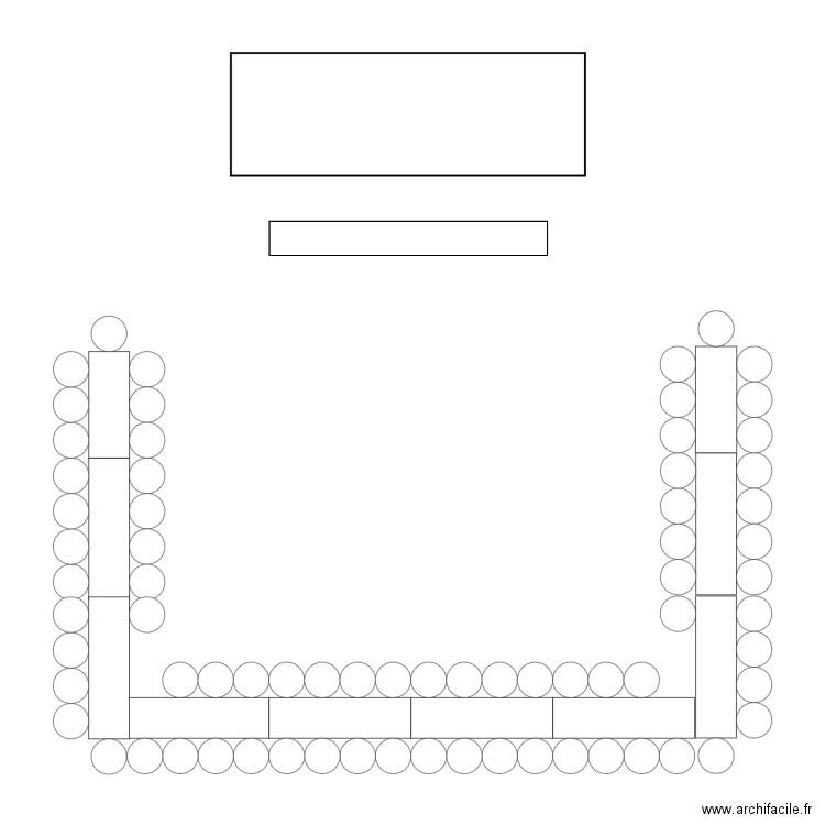 plan de table. Plan de 0 pièce et 0 m2