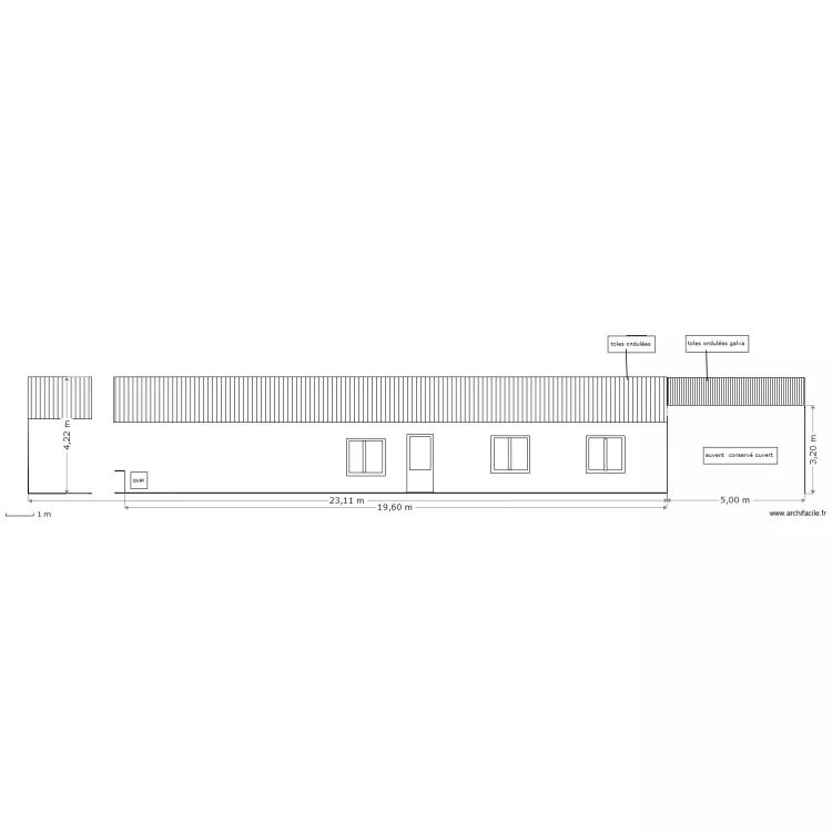 facade cote est apres 2. Plan de facade cote est apres 2. Plan de