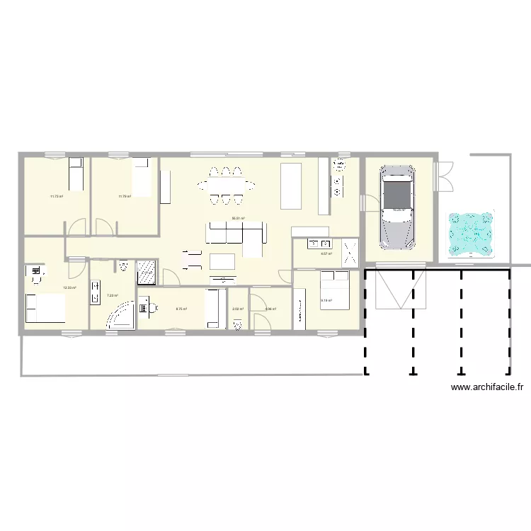 nouvelle maison. Plan de 