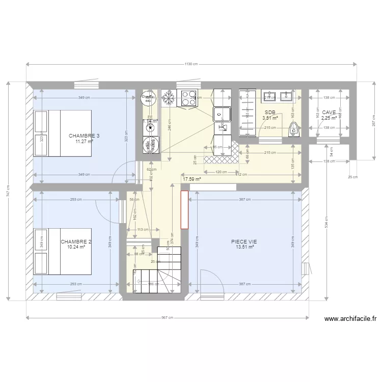 PLAN DU RDC PROJET AMENAGEMENT . Plan de 