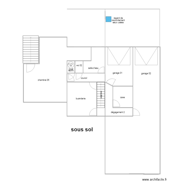 goimard sous sol. Plan de 0 pièce et 0 m2