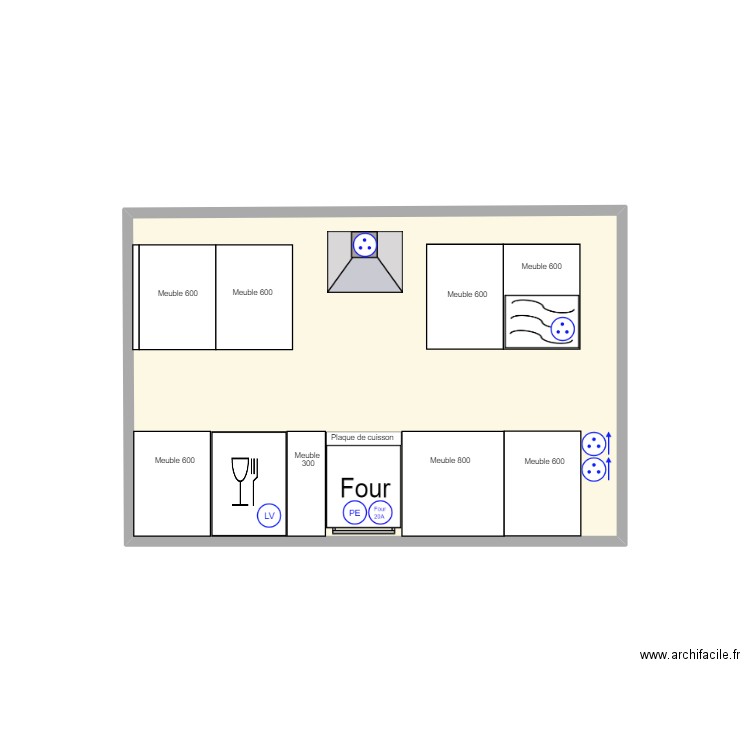 BAYLE / D22060540 / CUISINE MYR DROIT. Plan de 1 pièce et 10 m2