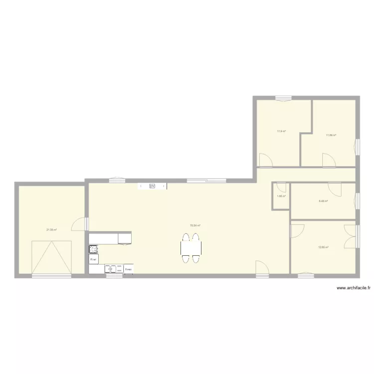 projet villa. Plan de 