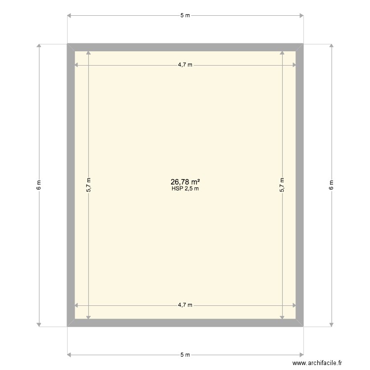ABRI. Plan de 0 pièce et 0 m2