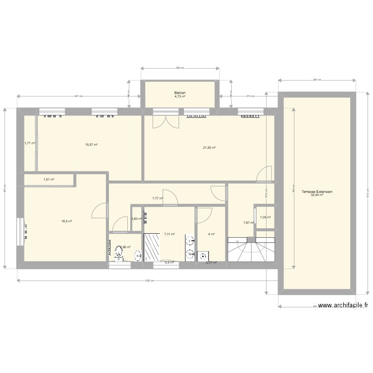 La Scarpe, 1er étage Projet 3. Plan de 0 pièce et 0 m2