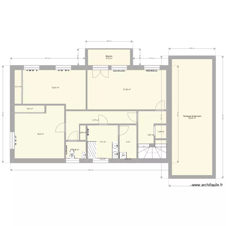 La Scarpe, 1er étage Projet 3. Plan de La Scarpe, 1er étage Projet 3. Plan de