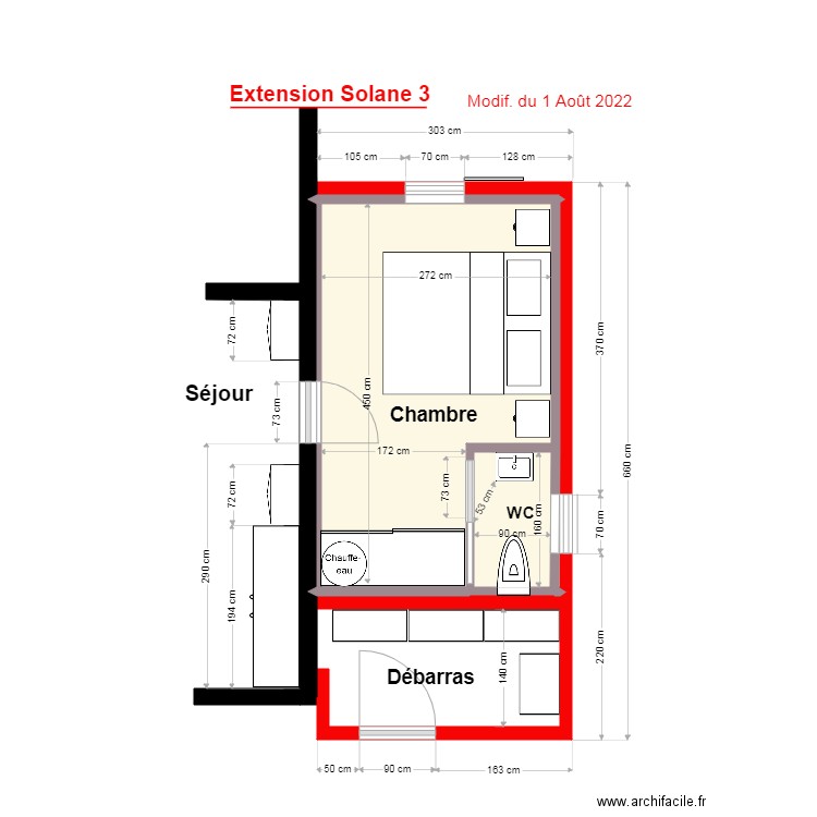 plan new 5. Plan de 4 pièces et 12 m2