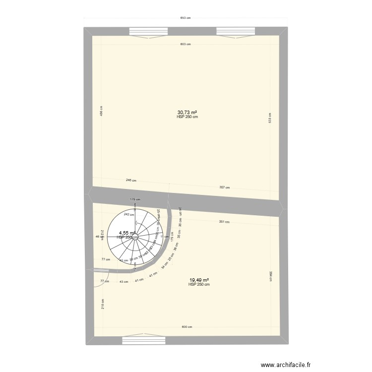 PHALSBOURG_B. Plan de 3 pièces et 55 m2