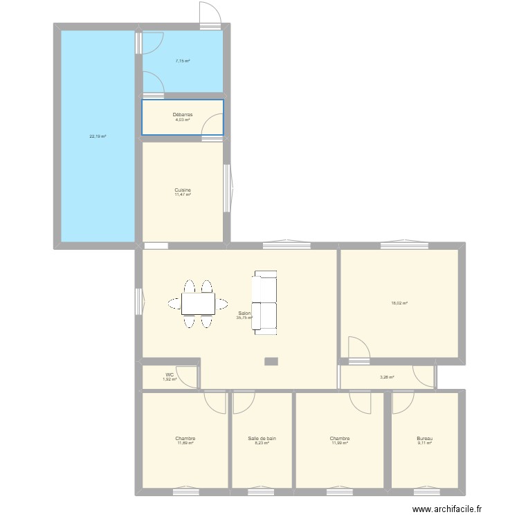 Maison V02 - Essai 5. Plan de 0 pièce et 0 m2