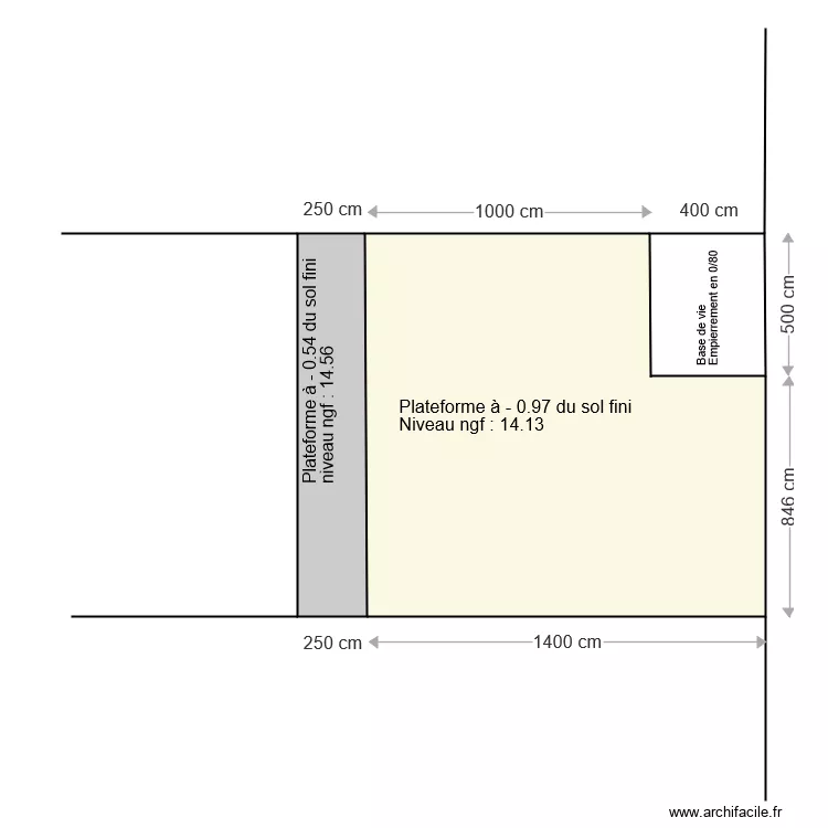 Terrassement 1. Plan de Terrassement 1. Plan de