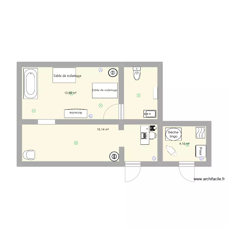 plan salon alicia. Plan de 