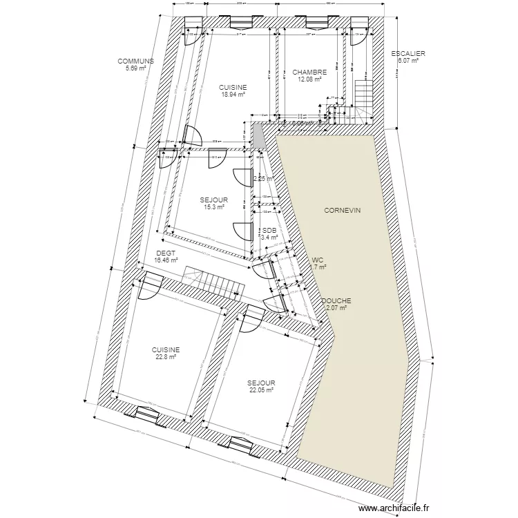 DESGEORGES RDC HAUT. Plan de 