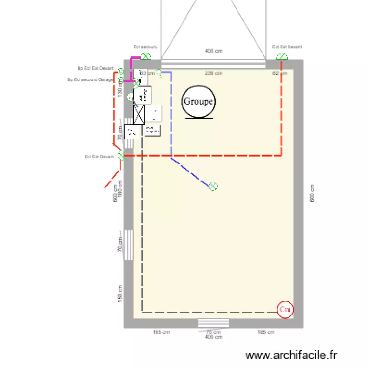 Garage 1. Plan de 