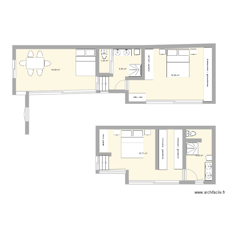 Extension RDC. Plan de 0 pièce et 0 m2