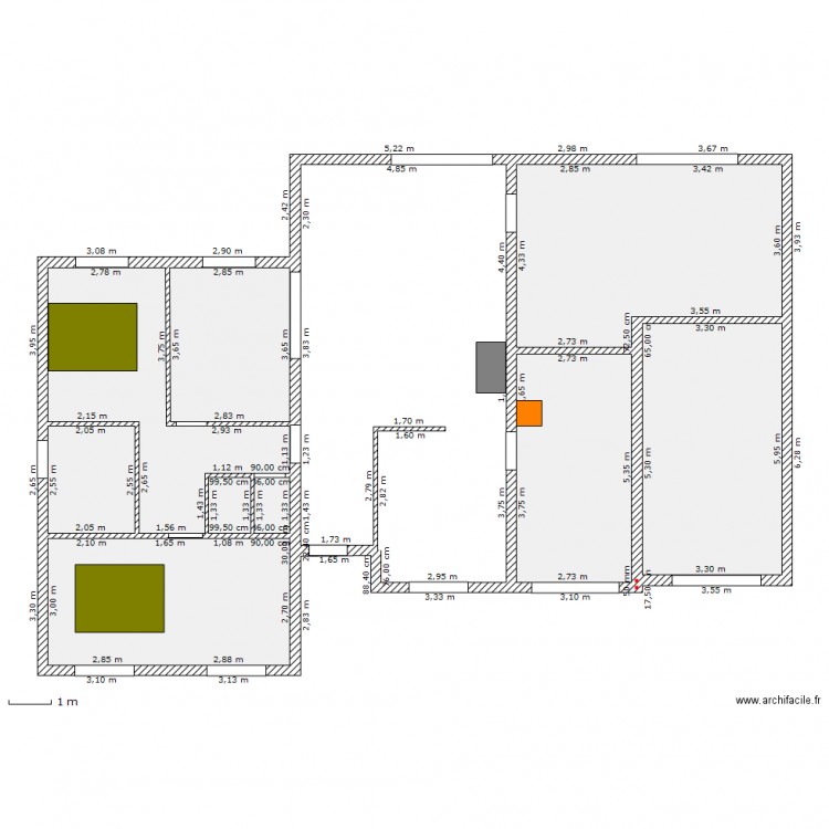 haillan suite parental2. Plan de 0 pièce et 0 m2