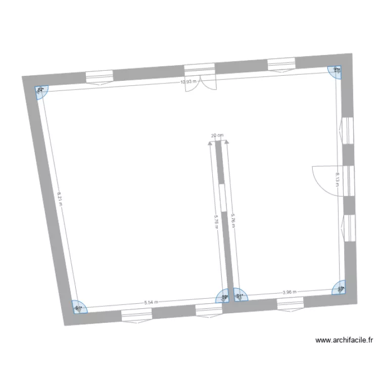 1er etage des biges . Plan de 