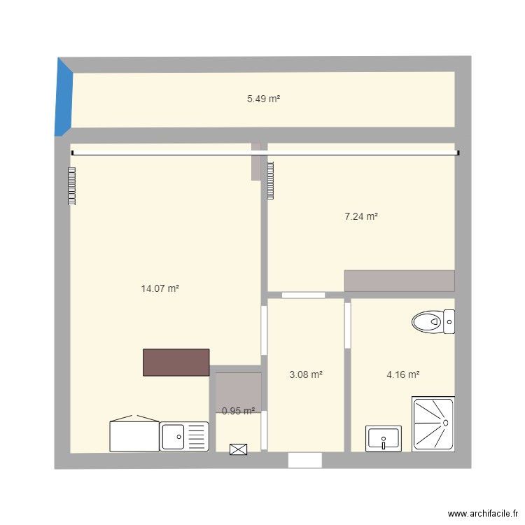 appartement 65 av. Plan de 0 pièce et 0 m2
