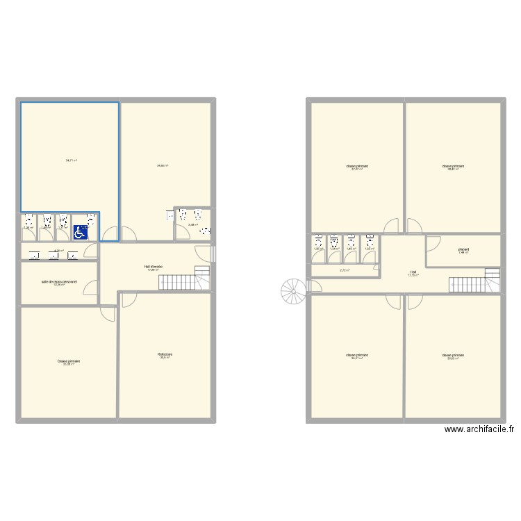 Briffaut. Plan de 23 pièces et 360 m2