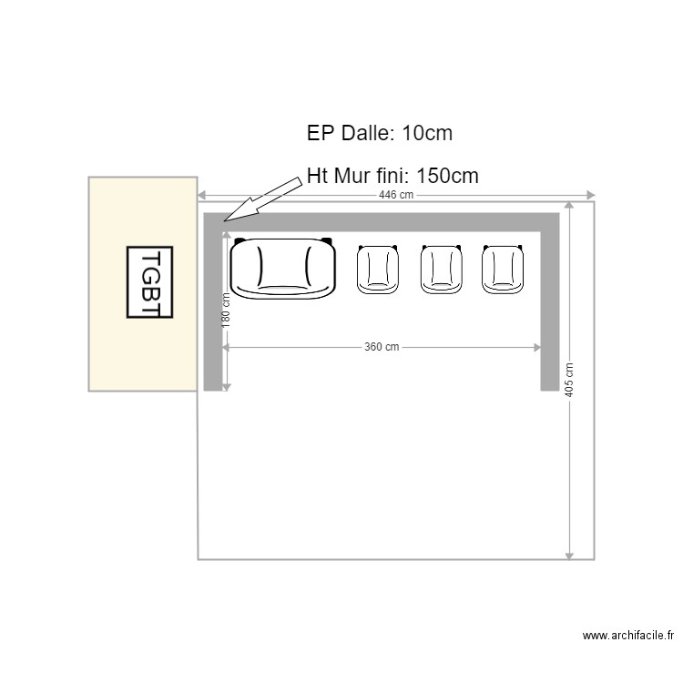 Local Poubelle CFM  2. Plan de 0 pièce et 0 m2