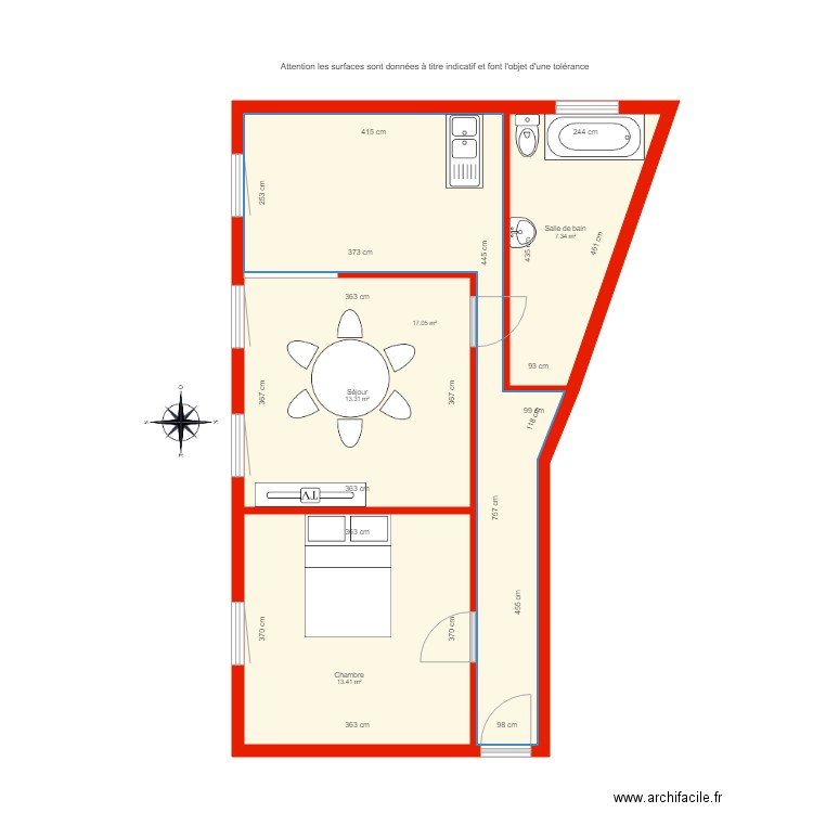 BI 2555 côté. Plan de 0 pièce et 0 m2