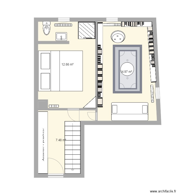 Josepsburg Etage Avec SdB. Plan de 0 pièce et 0 m2